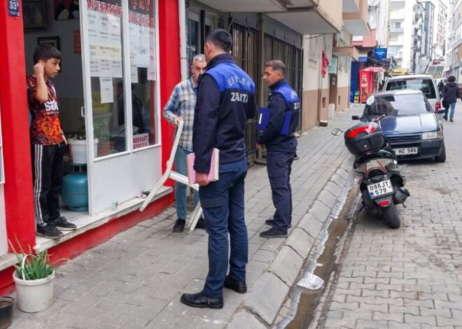 Efeler’de Kaldırım Denetimi