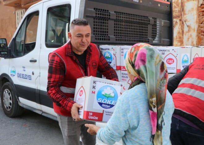 Söke Belediyesi’nden Ramazan Ayında Erzak Desteği